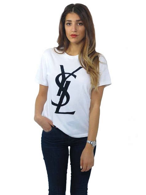 white ysl shirt women|saint laurent t shirt women's.